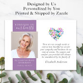 Schmetterlinge Herz für immer in unserem Herzen Be Dankeskarte