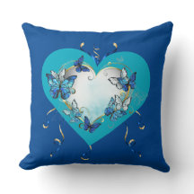 Schmetterlinge Herz Kissen Whimsical