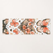 Schmetterlinge, Herz und Blume nach Maß Yogamatte (Vorderseite (Horizontal))