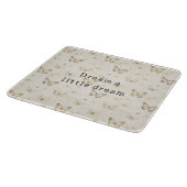Schmetterlinge Herzen cremen Schneidebrett (Ecke)