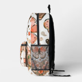 Schmetterlinge, Herzen und Blume Bedruckter Rucksack (Rechts)