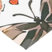 Schmetterlinge, Herzen und Blume Kurzer Tischläufer (Ecke)
