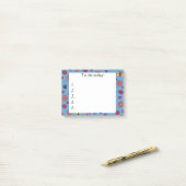 Schmetterlinge, Herzen und Blume Notizen schreiben (Auf Schreibtisch)