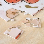 Schmetterlinge, Herzen und Blume Puzzle (Seite)