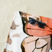 Schmetterlinge, Herzen und Blume Strandtuch (Beispiel)
