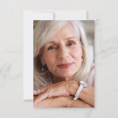 Schmetterlinge Herzinfarkt Foto Beileid Beerdigung Dankeskarte (Rückseite)