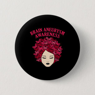 Schmetterlinge Hirnaneurysma-Bewusstseinsmonat Unt Button