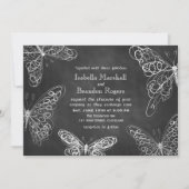 Schmetterlinge Hochzeit Einladung (Vorderseite)