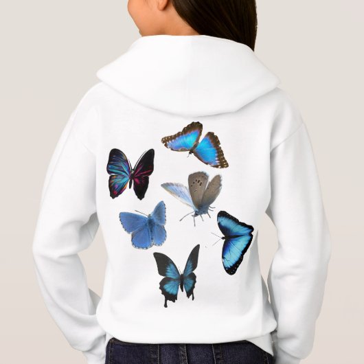 Schmetterlinge Hoodie (Rückseite)