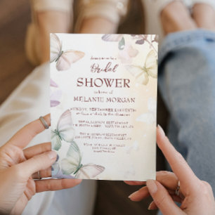 Schmetterlinge I Brautparty Einladung