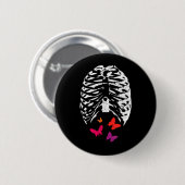 Schmetterlinge im Bauch Halloween Button (Vorne & Hinten)