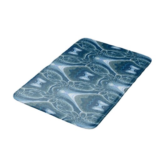 Schmetterlinge im Flug..... Badematte (Schrägansicht)