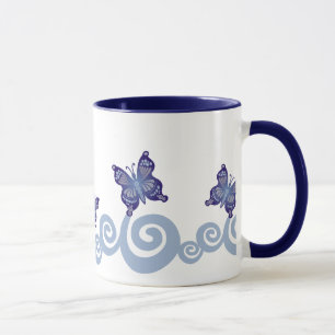 Schmetterlinge im Flug Tasse