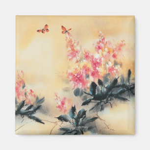 Schmetterlinge im Frühjahr Magnet