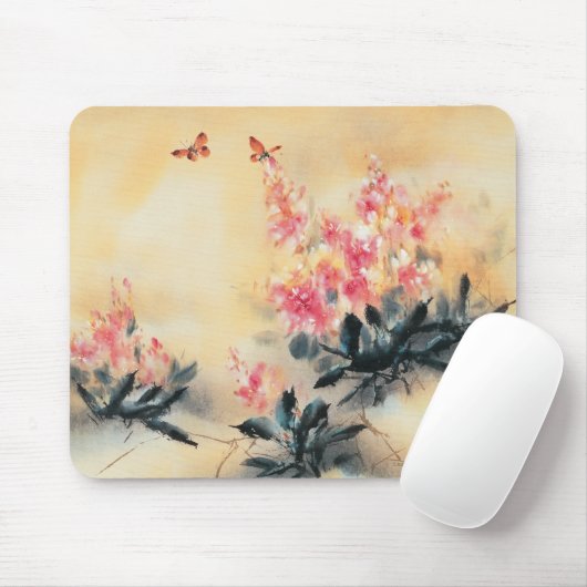 Schmetterlinge im Frühjahr Mousepad (Mit Mouse)