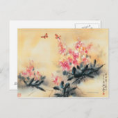 Schmetterlinge im Frühling Postkarte (Vorne/Hinten)