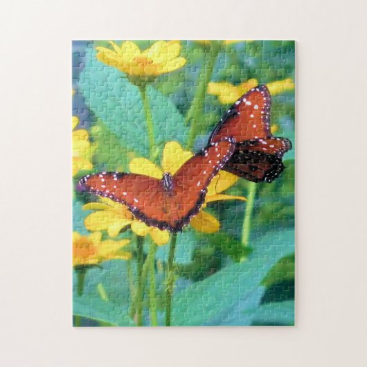 Schmetterlinge im Garten - 11x14 - 252 Stück Puzzle (Vertikal)