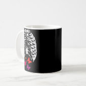Schmetterlinge im Halloween-Magen Kaffeetasse (Vorderseite Links)