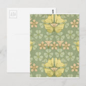 Schmetterlinge im Jugendstil Postkarte (Vorne/Hinten)
