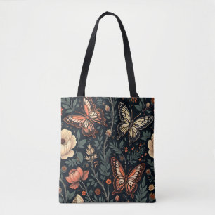 Schmetterlinge im Mitternachtgarten Tasche