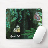 Schmetterlinge im tropischen Garten Mousepad (Mit Mouse)