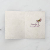 Schmetterlinge im tropischen Garten, um sich bald  Karte (Innenseite)