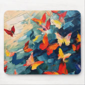 Schmetterlinge in Bewegung Mousepad (Vorne)