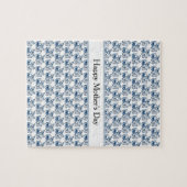 Schmetterlinge in Delft Blue, anpassbar Puzzle (Horizontal)