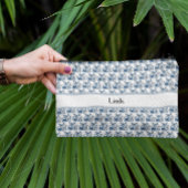 Schmetterlinge in Delft Blue, anpassbar Zubehörtasche