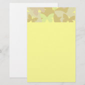 Schmetterlinge in den Gelbs Briefpapier (Vorne/Hinten)