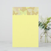 Schmetterlinge in den Gelbs Briefpapier (Stehend Vorderseite)