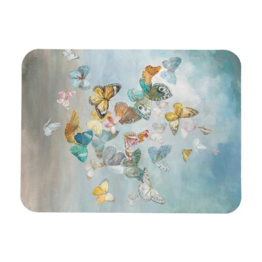 Schmetterlinge in den Wolken Magnet (Horizontal)