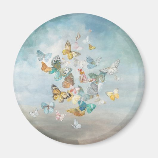 Schmetterlinge in den Wolken Magnet (Vorne)