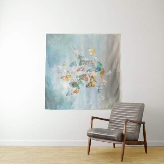 Schmetterlinge in den Wolken Wandteppich (Beispiel)