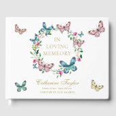 Schmetterlinge in der liebenden Gedächtnisbeerdigu Gästebuch (Vorderseite)