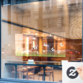 Schmetterlinge in der sonnigen Wiese Nahtlose Fens Fensteraufkleber (Café-Fenster)