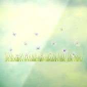 Schmetterlinge in der sonnigen Wiese Nahtlose Fens Fensteraufkleber (Blatt 3)