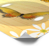 Schmetterlinge in einer Blase Poster (Ecke)