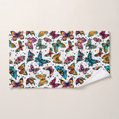 Schmetterlinge in Farbe Badhandtuch Set (Handtuch)