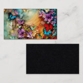 Schmetterlinge in Flight Fantasy Graphic Triptych Visitenkarte (Vorne/Hinten)