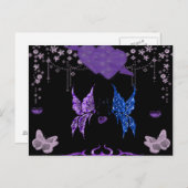 Schmetterlinge in Liebe Postkarte (Vorne/Hinten)