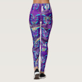 Schmetterlinge in Lila Leggings (Rückseite)