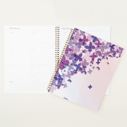 Schmetterlinge in lila Tönen Planer (Anzeige)