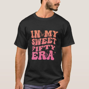 Schmetterlinge in meiner süßen fünfzigsten Ära 50. T-Shirt