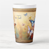 Schmetterlinge in Rahmen Milchtasse (Vorderseite)