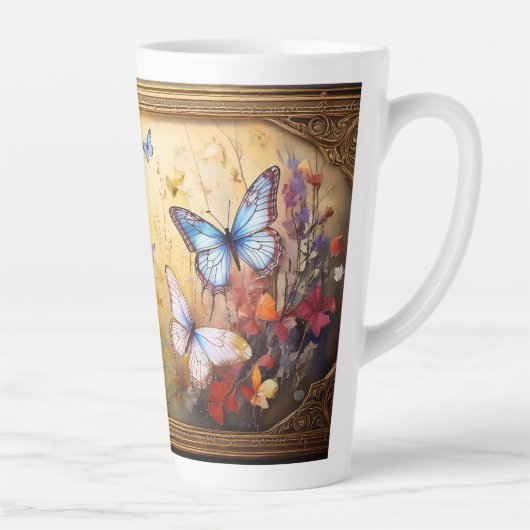 Schmetterlinge in Rahmen Milchtasse (Rechts)