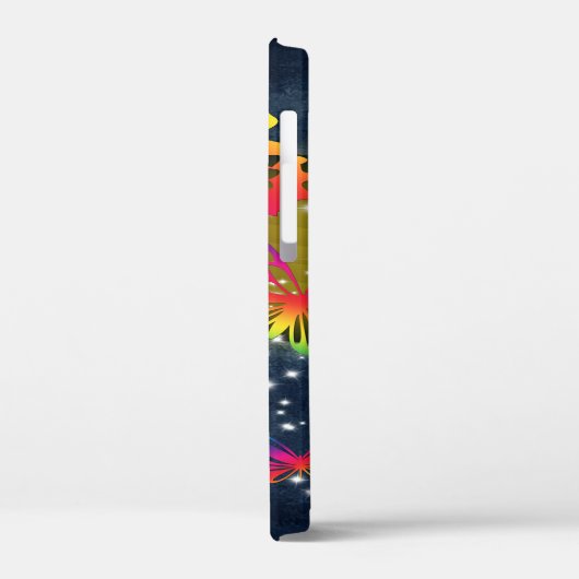 Schmetterlinge in Rainbows Case-Mate iPhone Hülle (Rückseite / Links)