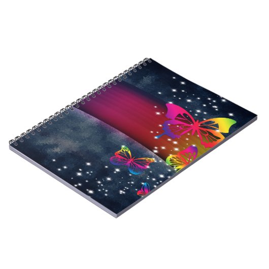 Schmetterlinge in Rainbows Notizblock (Linke Seite)