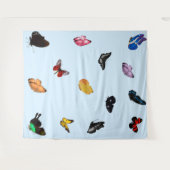 Schmetterlinge in Sky Tapestry Wandteppich (Vorderseite (Horizontal))