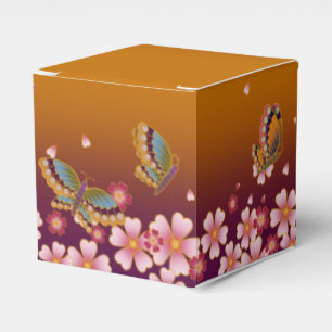 Schmetterlinge inmitten von Sakura-Blüten - Gewohn Geschenkschachtel